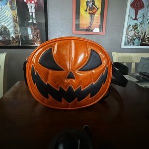 Glitter Pumpkin Kult Bag by Love, Pain, and Stitches